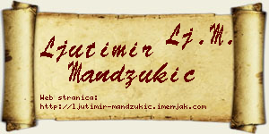 Ljutimir Mandžukić vizit kartica